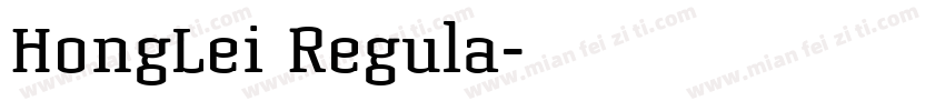 HongLei Regula字体转换
